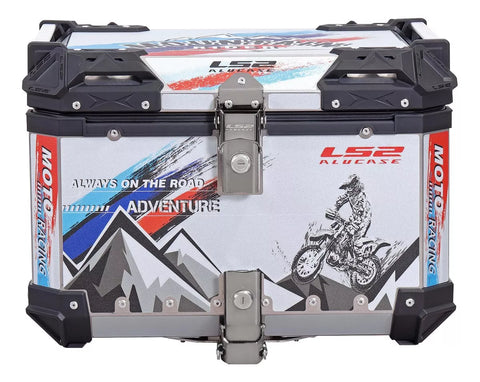 BAUL TRASERO MOTOCICLETA LS2 SG55 ALUMINIO 55 LTS