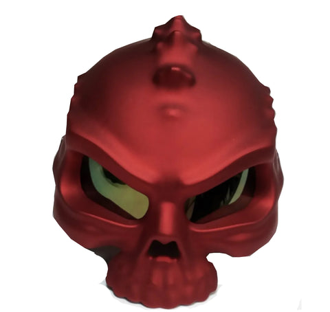 CASCO SKULL ROJO MATE R7