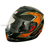 CASCO CERRADO R7 RACING MD-803  NGO/VDE/GRS