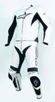 TRAJE 2 PIEZAS DE PIEL SP-1 BCO