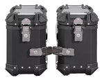 JUEGO MALETAS LATERALES LS2 MB30 ALUMINIO NEGRO 30 LTS