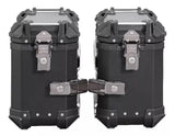 JUEGO MALETAS LATERALES LS2 MB30 ALUMINIO NEGRO 30 LTS