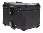 BAUL TRASERO MOTOCICLETA LS2 B55 ALUMINIO NEGRO 55 LTS