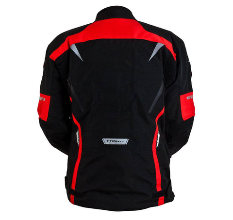 Chamarra Sorrento Negro/Rojo TUONO7