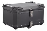 BAUL TRASERO MOTOCICLETA LS2 B65 ALUMINIO NEGRO 65 LTS