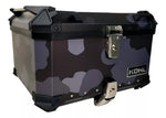 BAUL TRASERO MOTOCICLETA KOHL KH5N ALUMINIO NGO/GRS/CAMO 50 LTS