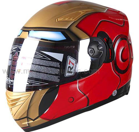 CASCO CERRADO R7 RACING FF830 DOBLE MICA ECE22.05  MICA IRIDIUM