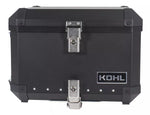 BAUL TRASERO MOTOCICLETA KOHL TROLLEY TLLYA58.1 ALUMINIO NEGRO 58 LTS