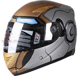 CASCO CERRADO R7 RACING FF830 DOBLE MICA ECE22.05  MICA IRIDIUM