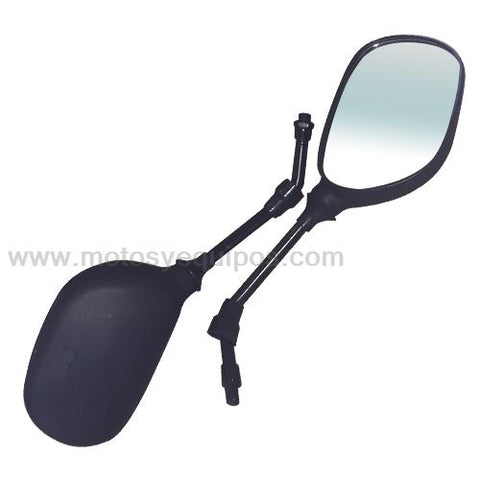 JUEGO ESPEJOS PROMOTO P/ITALIKA FT150 /FT125 PLATA/DT125/DT150 SPORT