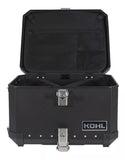 BAUL TRASERO MOTOCICLETA KOHL TROLLEY TLLYA58.1 ALUMINIO NEGRO 58 LTS