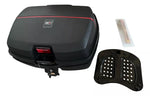BAUL TRASERO MOTOCICLETA R7 RACING NEGRO PLASTICO 45 LTS