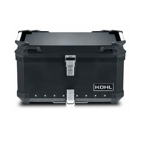BAUL TRASERO MOTOCICLETA KOHL KH3N.3 ALUMINIO NEGRO 60 LTS