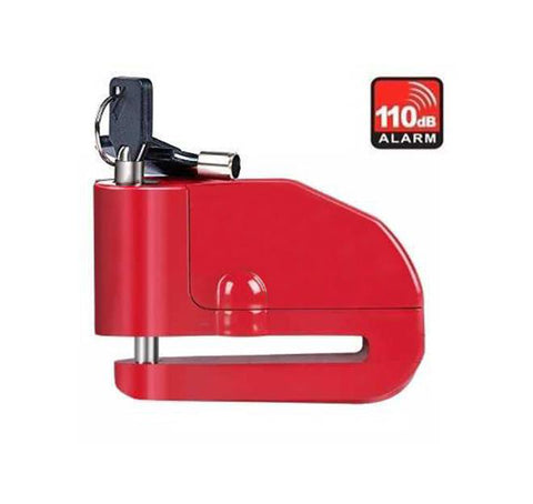 CANDADO DISCO ROJO C/ALARMA