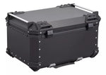 BAUL TRASERO MOTOCICLETA LS2 B65 ALUMINIO NEGRO 65 LTS