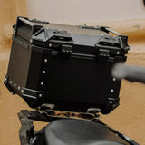BAUL TRASERO MOTOCICLETA LS2 B45 ALUMINIO NEGRO 45 LTS