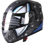 CASCO CERRADO R7 RACING FF830 DOBLE MICA ECE22.05  MICA IRIDIUM