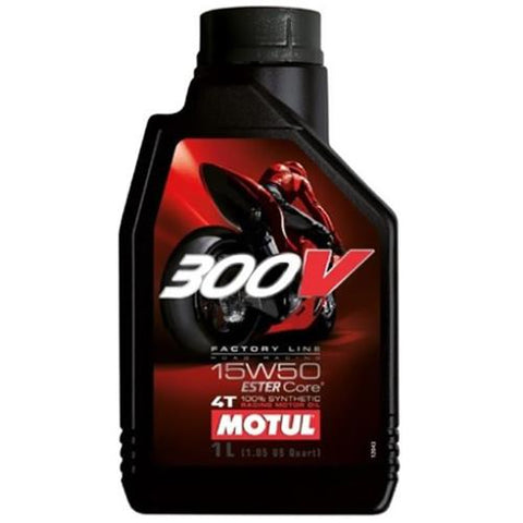 Aceite 4T Motul 300V Factory Line 15W50 1L Sintetico Doble Ester
