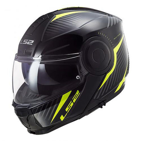 CASCO ABATIBLE LS2 SCOPE SKID NGO/AMA FLUO FF902