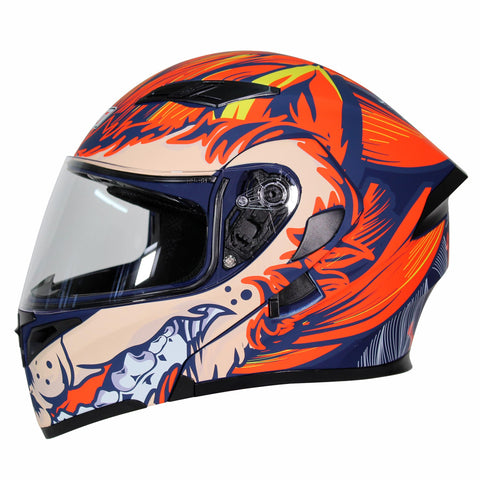 CASCO ABATIBLE R7 RACING UNSCARRED WEREWOLF DOBLE MICA DOT NJA/MOR/BCO/MATE