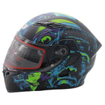CASCO ABATIBLE R7 RACING UNSCARRED FRANK DOBLE MICA DOT NGO/CELESTE/VDE/MATE