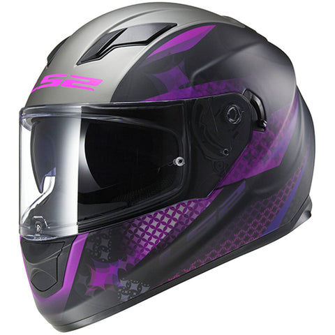 CASCO CERRADO LS2 STREAM LUX NGO/MATE/ROS FF320