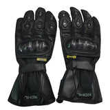 GUANTES VEL KOHL  NEGRO KOHL-312 TEXTIL/PIEL