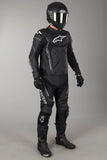 TRAJE 2 PIEZAS DE PIEL MOTEGI V2 NEGRO CARBON