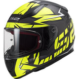 CASCO CERRADO LS2 RAPID CROMO NGO/AMA FLUO/MATE FF353