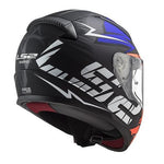 CASCO CERRADO LS2 RAPID CROMO AZL/NJA FLUO/MATE FF353