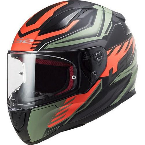 CASCO CERRADO LS2 RAPID GALE NGO/MATE/ROJ/VDE FF353