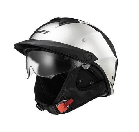 Casco Abierto LS2 Of590 Rebellion Chrome