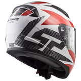 CASCO CERRADO LS2 RAPID GRID BCO/ROJ FF353