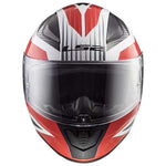 CASCO CERRADO LS2 RAPID GRID BCO/ROJ FF353