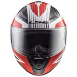 CASCO CERRADO LS2 RAPID GRID BCO/ROJ FF353