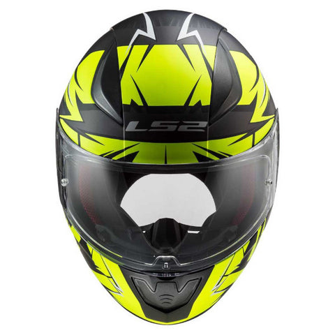CASCO CERRADO LS2 RAPID CROMO NGO/AMA FLUO/MATE FF353