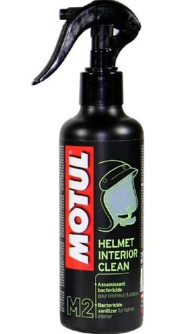 LIMPIADOR MOTUL M2 HELMET INTERIOR CLEAN DESINFECTANTE ATOMIZADOR 250ML BACTERICIDA PARA INTERIOR DE CASCO
