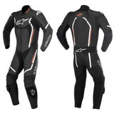 TRAJE 2 PIEZAS DE PIEL MOTEGI V2 NGO/BCO/ROJ