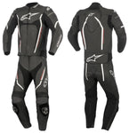 TRAJE 2 PIEZAS DE PIEL MOTEGI V2 NEGRO CARBON