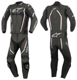 TRAJE 2 PIEZAS DE PIEL MOTEGI V2 NEGRO CARBON