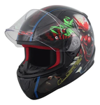 CASCO CERRADO LS2 RAPID CLOWN L NGO/VDE/ROJ/BCO FF353