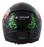 CASCO CERRADO LS2 RAPID CLOWN L NGO/VDE/ROJ/BCO FF353
