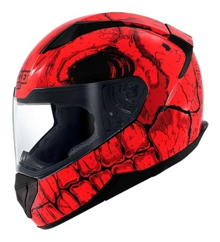 CASCO ROCKET FORCE S-91 VENGADOR ROJO