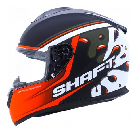 CASCO SHAFT DOBLE MICA WASP NARANJA