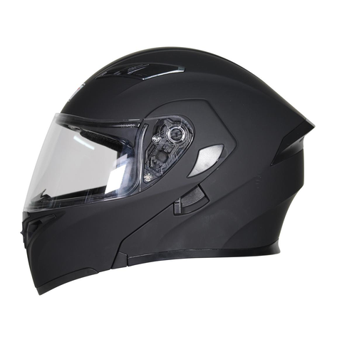 R7 RACING UNSCARRED SOLID DOBLE MICA DOT  NEGRO MATE
