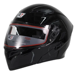 R7 RACING UNSCARRED SOLID DOBLE MICA DOT  NEGRO MATE