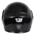 R7 RACING UNSCARRED SOLID DOBLE MICA DOT  NEGRO MATE