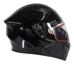 R7 RACING UNSCARRED SOLID DOBLE MICA DOT  NEGRO MATE