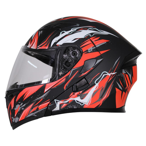 R7 RACING UNSCARRED ELECTRIC DOBLE MICA DOT  NGO/ROJ/GRS/BCO/MATE