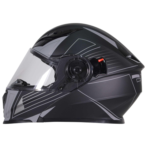 CASCO ABATIBLE R7 RACING EXPERT DOBLE MICA DOT  NGO/GRS/MATE